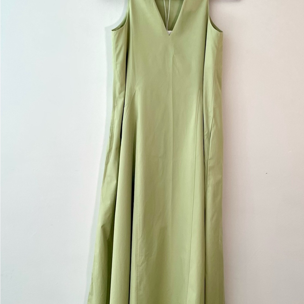 COS women’s pale lime green cotton swing dress. Size 2. NWT. - Picture 9 of 11
